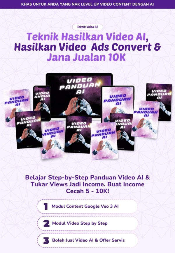 Panduan Video AI + Bonus Bernilai RM904